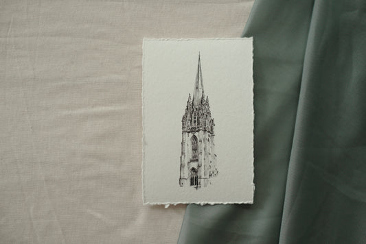 University Church Oxford Miniature Fine Art Print